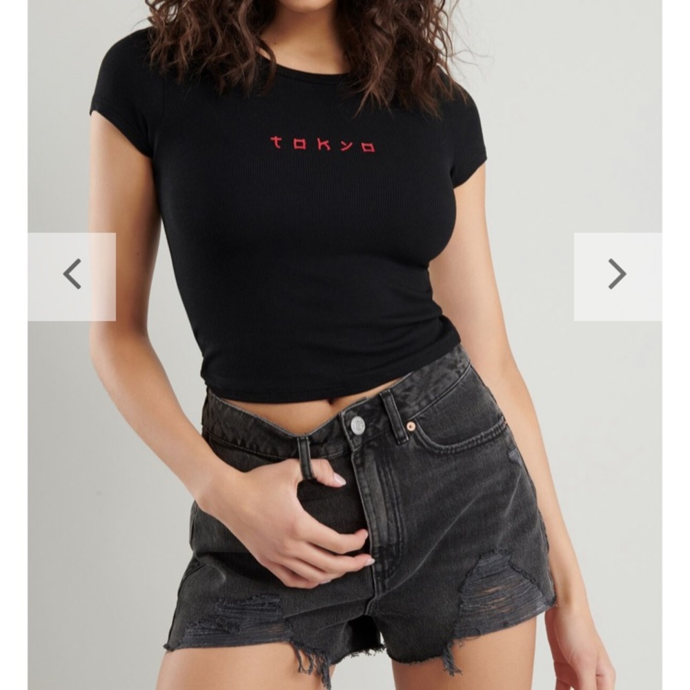 BLACK FESTIVAL DENIM SHORTS